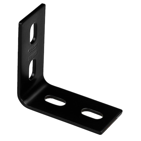 National Mfg 3.1 x 1.5 in. Heavy Duty Corner Brace - Black NM351463